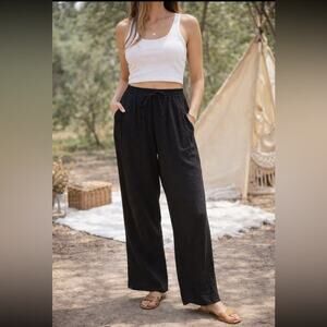 XiRENA Dylan Pant Size SMALL Gauze Cotton Soft Classic Minimalist Luxury Pull On